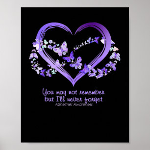 Poster Talvez Não Lembre, Mas Nunca Esquecerei Alzheimer