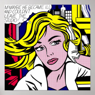 Poster Talvez por Roy Lichtenstein