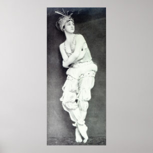 Póster Tamara Karsavina no papel de Zobeide