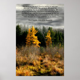 Póster Tamarack Three Seattle Quote Card, Seattle Quote