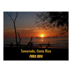 Póster Tamarindo Sunset Respirante
