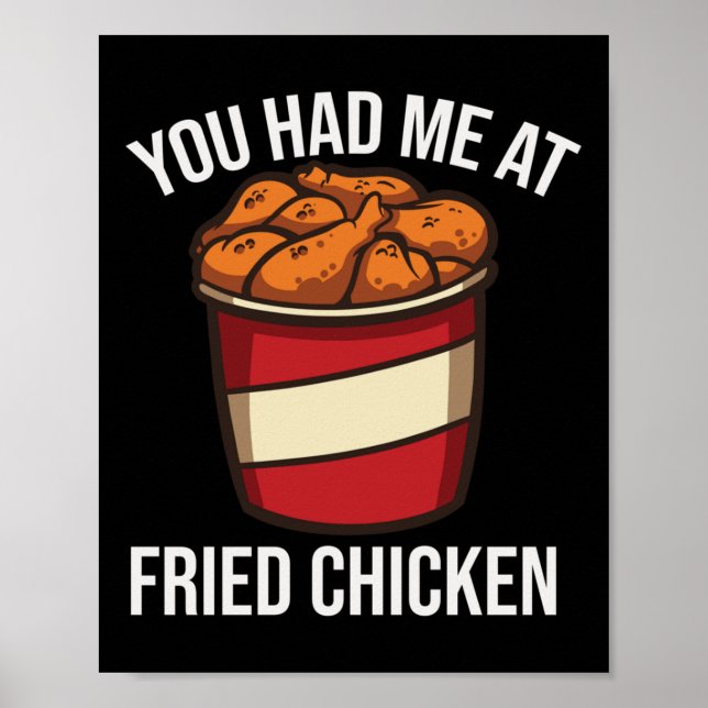 Poster Tambor De Churrasco Rápido De Comida De Frangos En (Frente)
