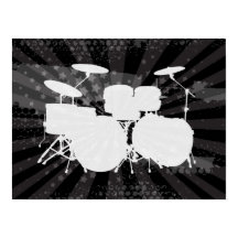 Tambores Grunge Burst Preto