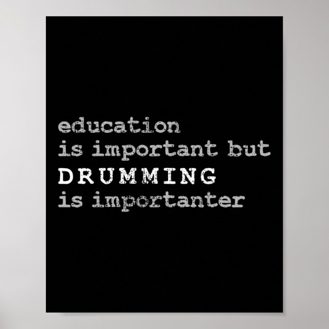 Poster Tambores Marchando Banda Drummer Educação (Frente)