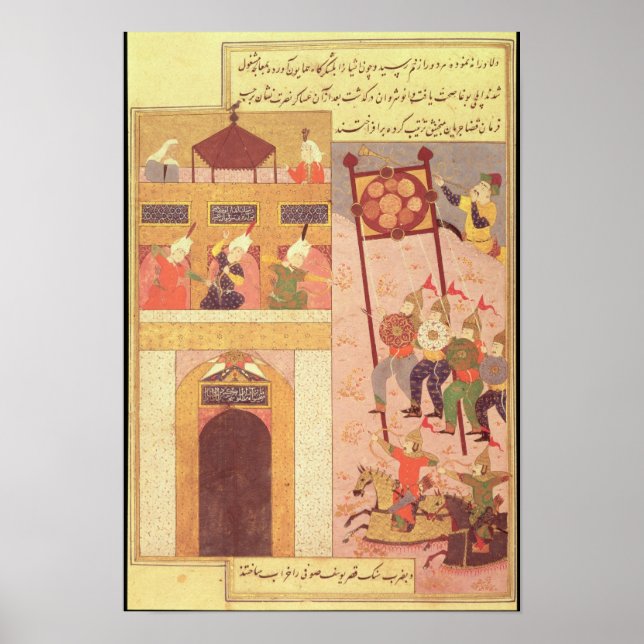 Poster Tamerlane Besieging Urganj (Frente)