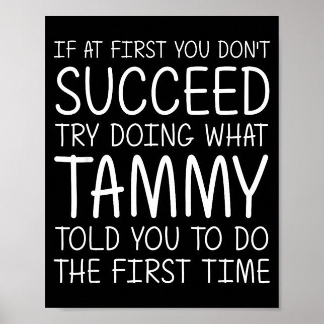 Poster Tammy Gift Name D Birthday Funny Christmas Joke  (Frente)