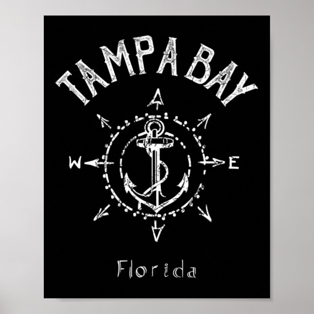 Poster Tampa Bay Florida Sailing (Frente)