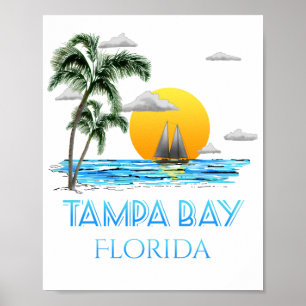 Poster Tampa Bay Florida Sailing