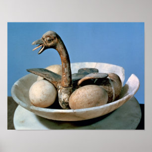 Póster Tampa de um frasco do alabastro decorado com um