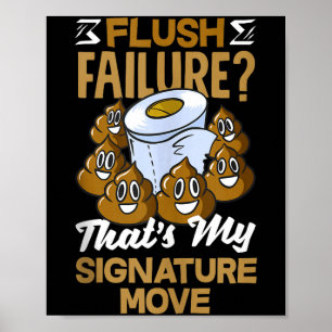 Poster Tampa de Vaso Sanitário Chamon Humor de Banheiro D