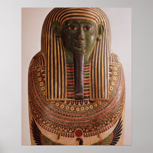 Poster Tampa exterior do sarcófago de Psametik I (664-61) (Frente)