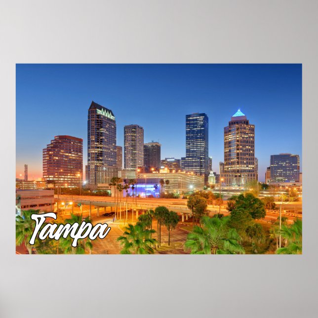 Poster Tampa, Flórida, Estados Unidos (Frente)