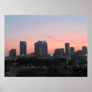 Póster Tampa Skyline