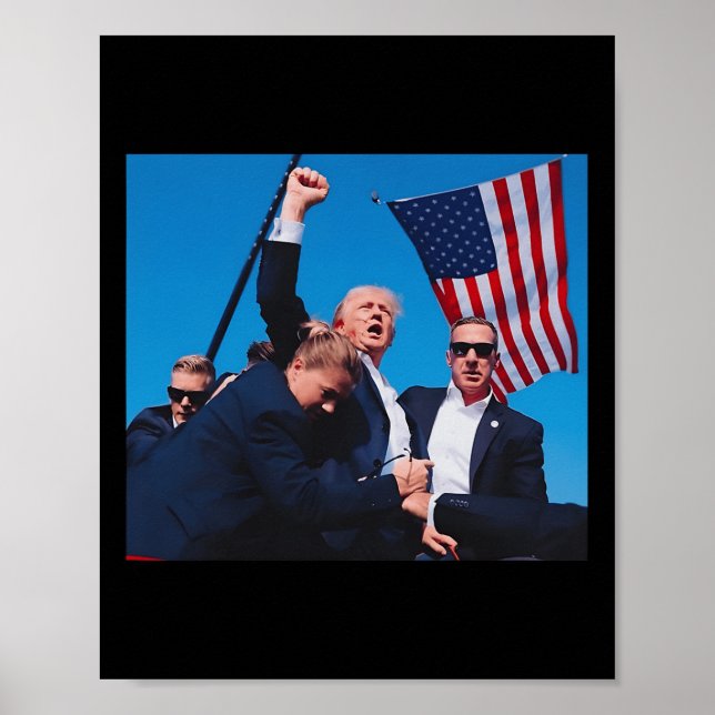 Poster Tampão de Camisa Shot Shirt Sump Shoot Shirt Trump (Frente)