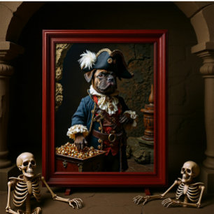 Poster Tan Brown French Bulldog Capitão