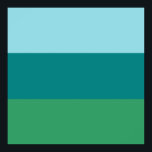 Poster Tanager Turquoise, Teal Blue e Kelly Green Horiz<br><div class="desc">Tanager Turquoise, Teal Blue e Kelly Green Horizontal Color Blocks é um padrão de vários tons de verde e azul-céu. Um sistema de cor que ecoa o mundo natural numa combinação pastel harmoniosa e relaxante nos olhos. SOBRE A ARTE © ‎ ‎ ‎ ‎ 20 ‎ de janeiro de ‎...</div>