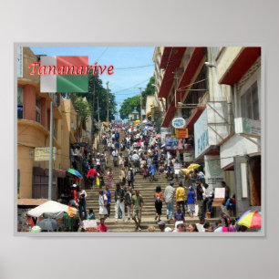 Poster Tananarive - Madagáscar -