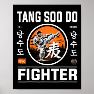 Poster Tang Soo Do Fighter - Pela Ventiladora Do Karate C