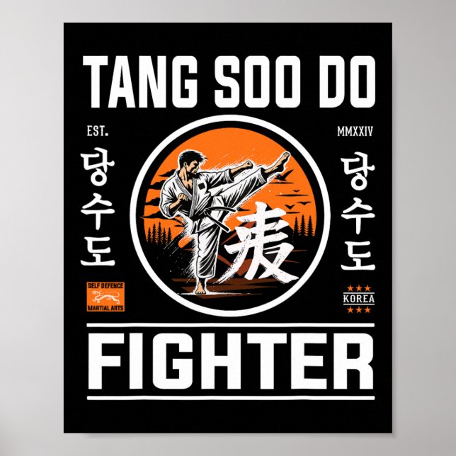 Poster Tang Soo Do Fighter - Pela Ventiladora Do Karate C (Frente)
