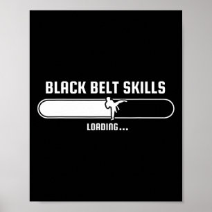Poster Tang Soo Do Funny Kids Black Belt Skills Carregand