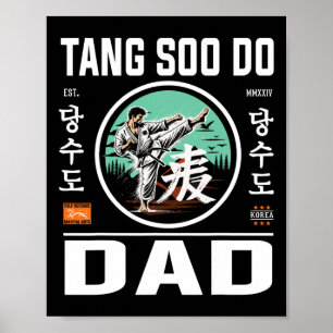 Poster Tang Soo Do Karate Pai Para Artes Marciais E Pai