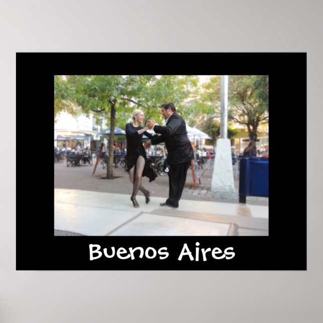 Póster Tango Dancers no Plaza Dorrego (Frente)