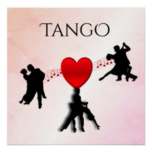 Póster Tango Dancers Tangy