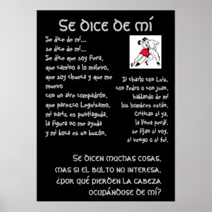 Póster Tango de de MI Poema lírico dos dados do SE