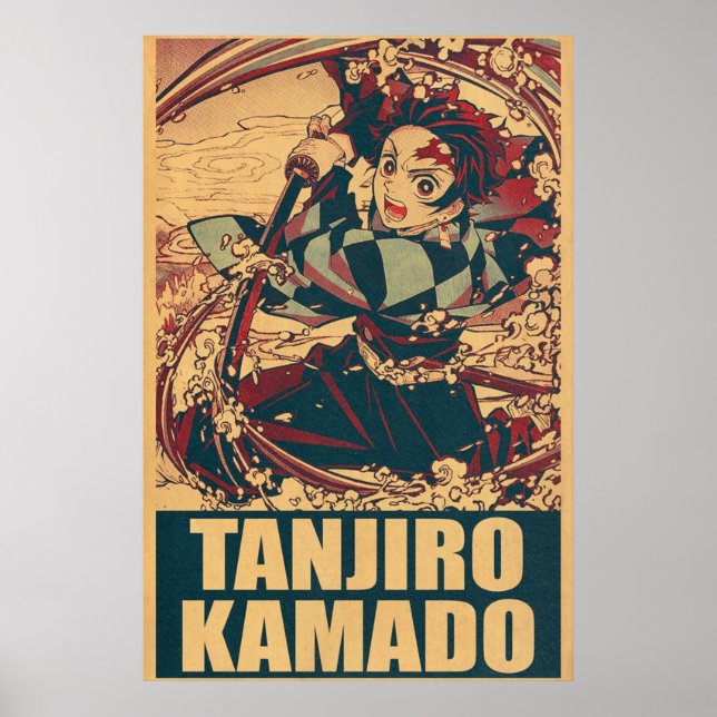 Poster Tanjiro Kamado Demon Slayer (Frente)