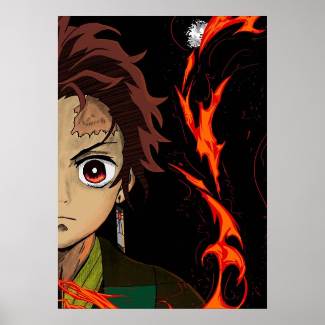 Poster Tanjiro Kamado Demon Slayer (Frente)