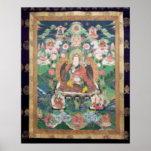 Poster Tanka de Padmasambhava, c.749 AD