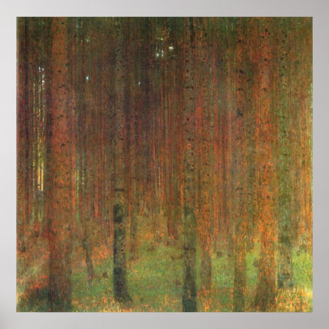 Póster Tannenwald II por Gustav Klimt (Frente)