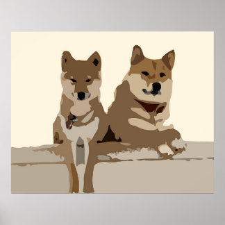 Póster Tanner & Espelho de Madeira