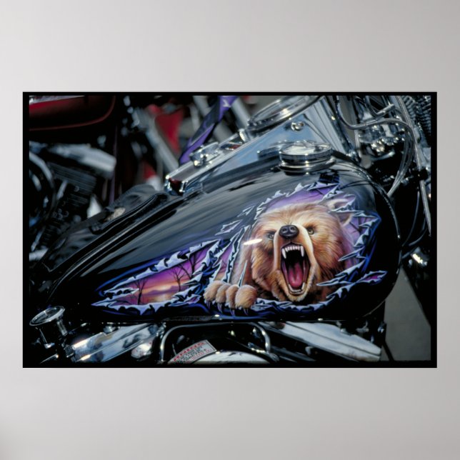 Póster Tanque de combustível pintado personalizado Dakota (Frente)