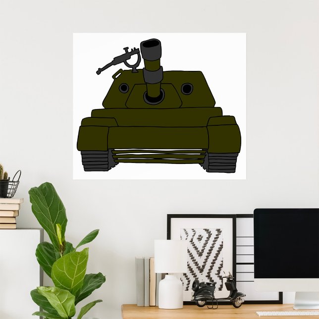 Poster Tanque Militar (Criador carregado)