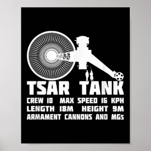 Poster Tanque russo Ww1 — Tanque gigante experimental