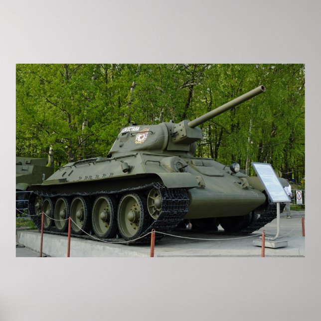 Póster tanque T-34 (Frente)