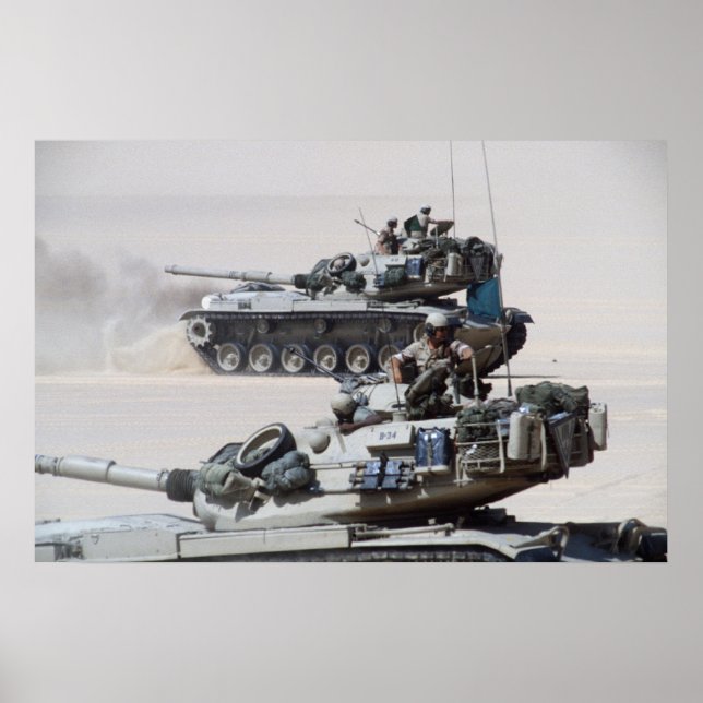 Poster Tanques de batalha principais do M60 Patton (Frente)