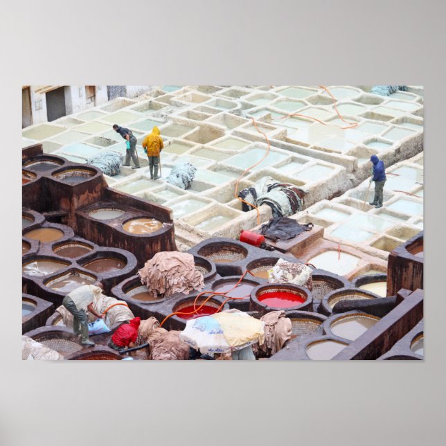 Poster Tanques Fes, Marrocos (Frente)