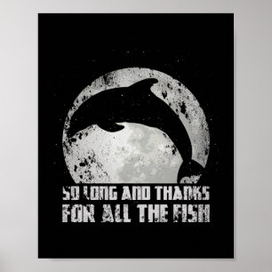 Poster Tanto Tempo E Obrigado Por Todos Os Peixes Lua Do