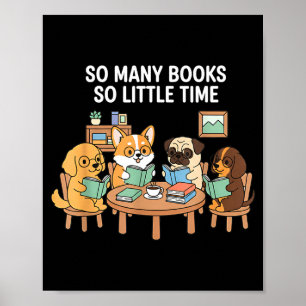 Poster Tantos Livros Pouco Tempo Grupo de Leitura de Cach