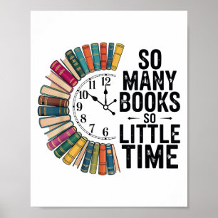 Poster Tantos Livros Pouco Tempo, Livro Retro Amor