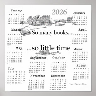 Poster Tantos Livros, Tão Pouco Tempo...2026