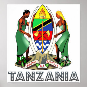 Poster Tanzania Coat of Arms