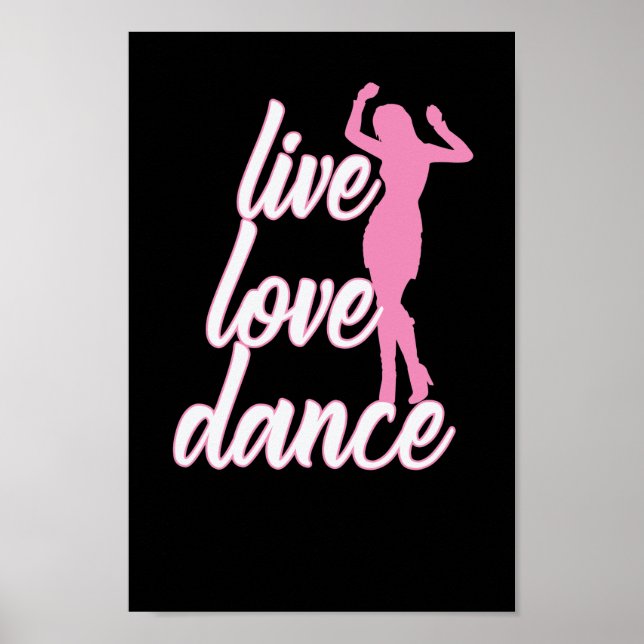 Poster Tanzen "Life Love Dance" (Frente)