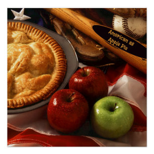Póster Tão americano quanto torta de maçã
