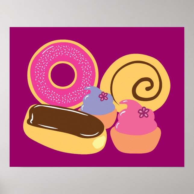 Poster Tão Doce Desserts (Frente)