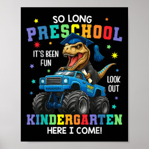 Poster Tão Longa Graduação Da Pré-Escola Cl 2025 Crianças