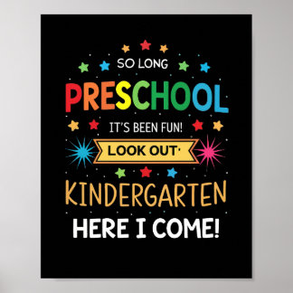 Poster Tão Longo Formando De Graduação Pré-Escolar Crianç