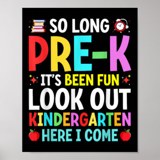 Poster Tão Longos Meninos Do Formando De Graduação Pré-k
